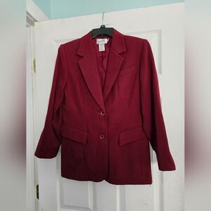 Vintage Jacqueline Ferrar Red Suit Blazer